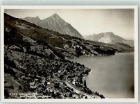 3706 Leissigen - Fliegeraufnahme Leissigen mit Niesen Thunersee