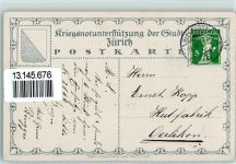 8000 Zürich Künstlerkarte Kriegsnotunterstützung der Stadt Zürich Mutter mit Kindern beim Essen Unser täglich Brot gib uns heute sign