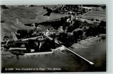 Cortaillod Fliegeraufnahme Petit-Cortaillod et la Plage