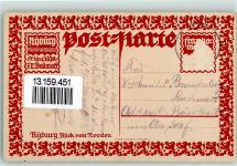 8314 Kyburg Künstlersteindruck Blick von Norden sign E. Bollmann