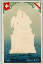 Basel 1905 Strassburger Denkmal AK