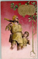 1900 Prägedruck Lithographie Tell AK