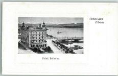 Zürich 1900 Hotel Bellevue AK
