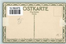 Gais Lithographie Künstlerkarte Dorfplatz Druck Wolfensberger