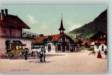 Zweisimmen Bahnhof Postkutsche