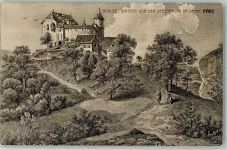 Birseck Ruine - Schloss vor der Zerstörung im Jahre 1792