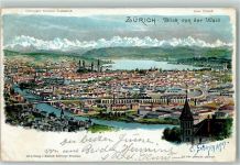 8000 Zürich 1904 Künstlerkarte Blick von der Waid sign C. Steinmann Schweizer Künstler-Postkarten