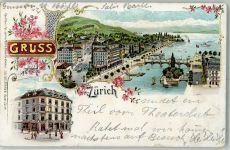 8000 Zürich 1900 Lithographie