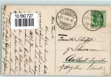 Zürich 1909 Fahne Kasernen Passepartout