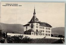 Grandson College Inaugure le 6. Novembre 1909 Jahreszahl Einweihung