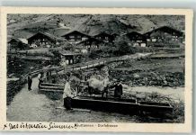 Guttannen 1913 Dorfstrasse Brunnen Pferd