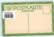 8000 Zürich Künstlerkarte Stadtturm sign.