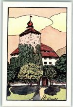 9470 Werdenberg Künstlerkarte sign. Kunz