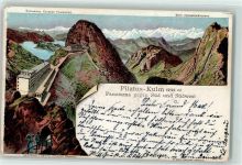 Pilatus 1902 Schweizer Künstler-Postkarten Serie Vierwaldstättersee
