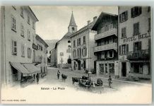 Salvan La Place Hotel Brunnen Kühe