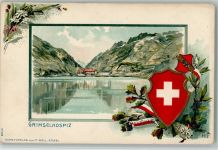 Guttannen 1898 Gruss aus - Wappen - Grimselhospiz