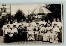 Sursee 1908 Frauengruppe einer Haushaltschule - schöne Aufnahme Friebel Sahli Photographie