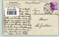 Oberegg 1936 Gasthaus Alpenhof , St. Anton - Luftbild Flieger Postkarte