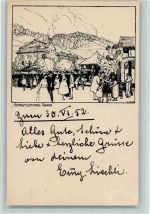 Twann 1952 Herbstsonntag, Jahrmarkt, Luftballons - Verlag Kümmerly & Frey
