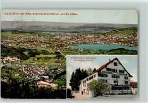 8000 Zürich 1910 - Blick von Albis-Hochwacht auf Zürich und Zürichsee Gasthaus Zum Hirschen