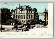 Erlenbach ZH 1903 Hotel Zum goldenen Kreuz Zürichsee