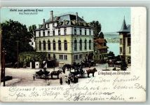 Erlenbach ZH 1902 Hotel Zum goldenen Kreuz Zürichsee