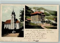 Sörenberg 1905 Kirche Kurhotel Marienthal