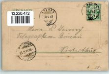 8314 Kyburg 1903 Passepartout Prägedruck Lithographie