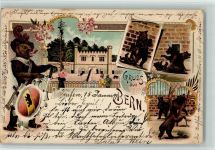 3000 Bern Berne 1899 Lithographie Bärengraben Bären