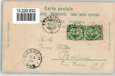 4103 Bottmingen 1903 Lithographie Schloss