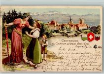 Lausanne Centenaire du Canton de Vaud 1803-1903 Helvetia