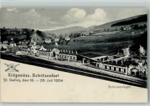 St. Gallen Eidgenössisches Schützenfest 1904 Schießanlage