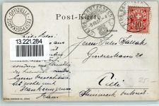 Zürich Festgelände Vogelschau klassischer Sonderstempel
