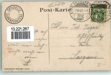 8000 Zürich Lithographie / Künstlerkarte Schützenumzug klassischer Sonderstempel Fahne