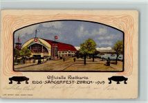 Zürich Festhalle Jugendstil klassischer Sonderstempel