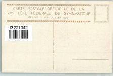 1200 Geneve Gebrauchsspuren Fete Federale Gymnastik Fahnen Turner 1925