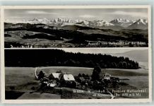 Gysenstein Aussicht vom Ballenbühl auf die Alpen Wirtschaft Pension Ballenbühl