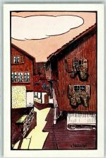 9470 Werdenberg Künstlerkarte Alt-Werdenberg sign Kunz