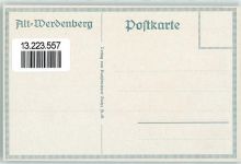 9470 Werdenberg Künstlerkarte Alt-Werdenberg sig Kunz