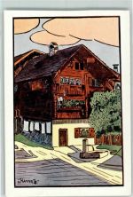 9470 Werdenberg Künstlerkarte Alt-Werdenberg sign Kunz