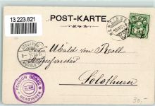 Menzingen 1904 Kloster Pension Gubel Ort lt. Stempel Hüttenstempel