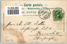 8536 Hüttwilen 1903 Gebrauchsspuren Restaurant Hirschen Schloss Steinegg