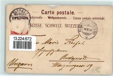 Paradiso 1897 Hotel Reichmann au Lac Paradiso Ruderboot Orangen Lithographie