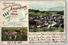 Wald ZH 1900 Kantonale landwirtschaftliche Ausstellung Kühe