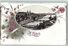 Zürich Vorläufer Passepartout Glockenblumen
