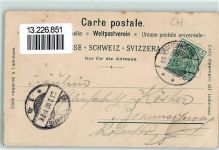 Kleine Scheidegg 1902 Hotel Wengernalp Lithoraphie