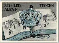 Trogen 1943 Schülerabend Kantonsschule Krone Buch Tanz sign