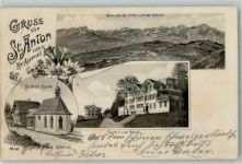 St. Anton 1905 Säntis Kapelle Gasthof Zum Rössli