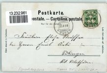 Twann 1899 sign August Kunz Künstlerkarte