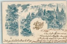 8820 Wädenswil 1901 Prägedruck